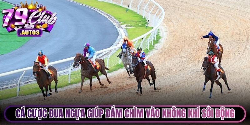 Cá cược đua ngựa giúp mọi người đắm chìm vào không khí sôi động